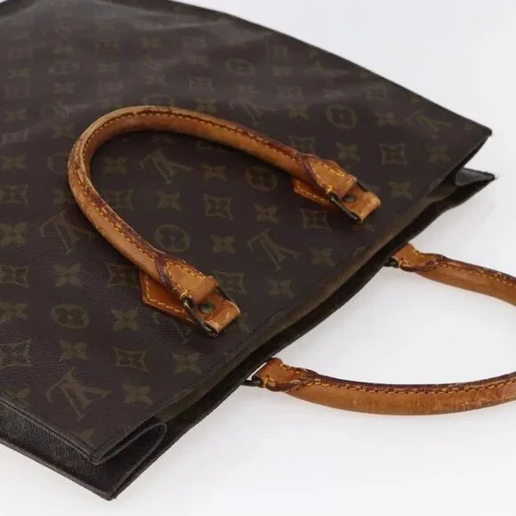 LOUIS VUITTON Monogram Sac Plat Hand Bag